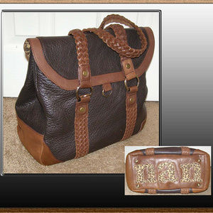 👜 NWT Rare Switch It by Nan Brown handbag with Shoulder Strap Classic